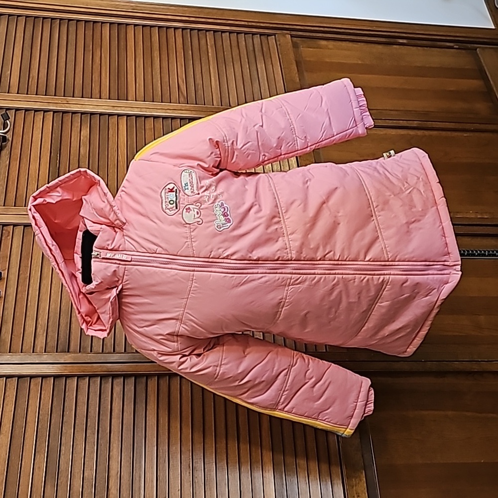 NWOT very warm girl's puffer jacket long removable hood ski snow winter long - Picture 5 of 15